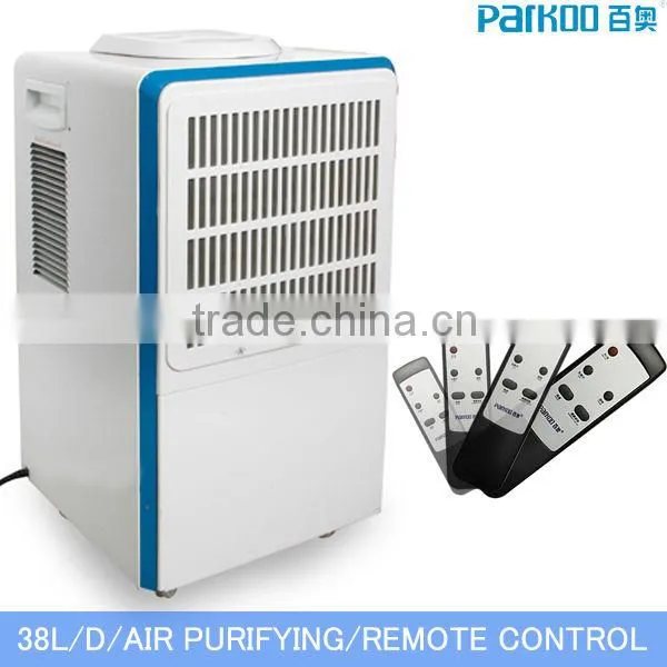 2013 Guangzhou Hot Selling 38L/DAY COMMERCIAL Dehumidifier Equipment With UL With Remote Control