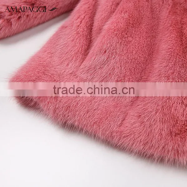 Classic Red Fox Mink Fur Jacket for Women photo-4