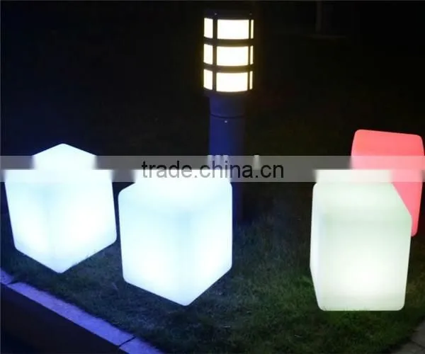New Design Magic Colorful Light and Portable Led Cube Seat photo-6