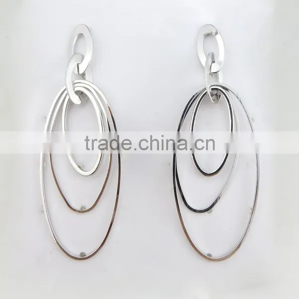 Summer Style Fashion Design Hanging Hoops Earrings