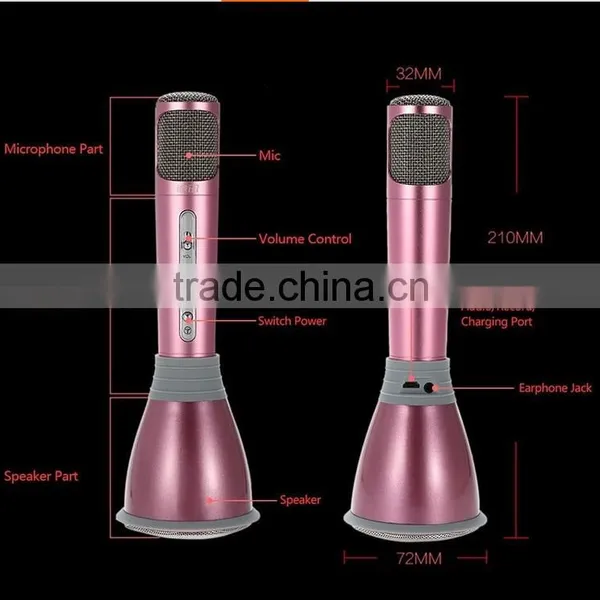 Mini Bluetooth Sound Bar Wireless Microphone Speaker photo-2