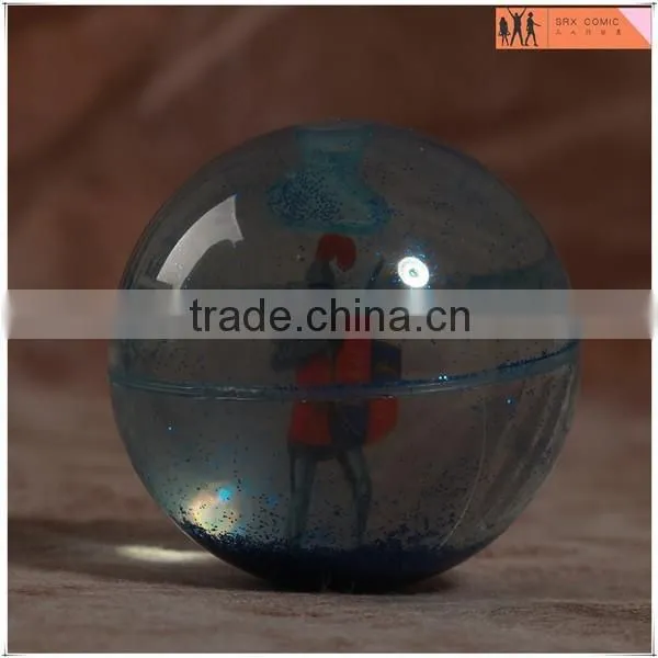 Custom Blue Soldier Glittery Rubber Toys Bouncy Ball,custom High Quality Bouncy Ball,OEM Custom Bouncy Ball Toys Manufacturer