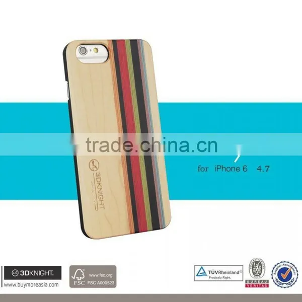 Laser Engraving Mix Colored Wood Custom Design Wholesale Cell Phone Case For IPhone 6 Wooden Case photo-5