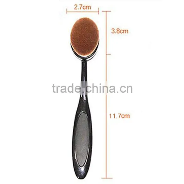 2016 New Professional Facial Makeup Brushes Toothbrushes Shape Oval Foundation Brushes photo-3
