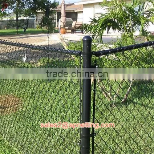 3.5mm PVC Coated Wire Woven 50x50mm Mesh Aperture Cheap Chain Link Fence photo-3