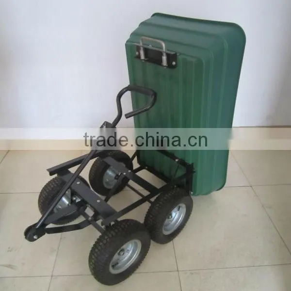 TC2145 Four Wheel Tipcart, Plastic Dump Cart, Garden Cart photo-2