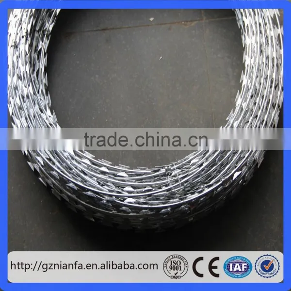 BTO-22 Hot Galvanized Concertina Razor Barbed Wire(Guangzhou Factory) photo-3