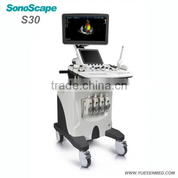Famous Brand 3D 4D Mobile Trolley Color Doppler Ultrasound Scanner Sonoscape S30 photo-4