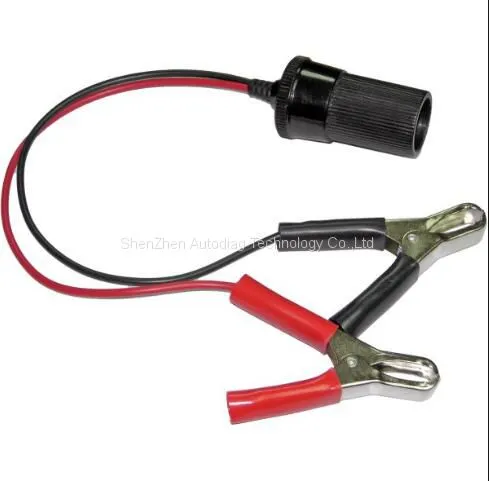 Car OBD2 Emergency Power Supply Connector Memory Saver Cable With Battery Clamp photo-4