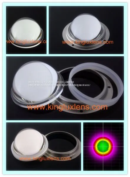 78mm 60 Degree Concave Convex Optical Led Glass Lens for 10W-100W Led High Bay Light