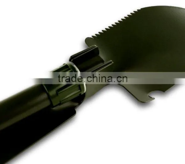 5 in 1 Folding Camp Shovel, Hoe, Compass, Saw and Bottle Opener With Free Compact Carrying Case photo-5