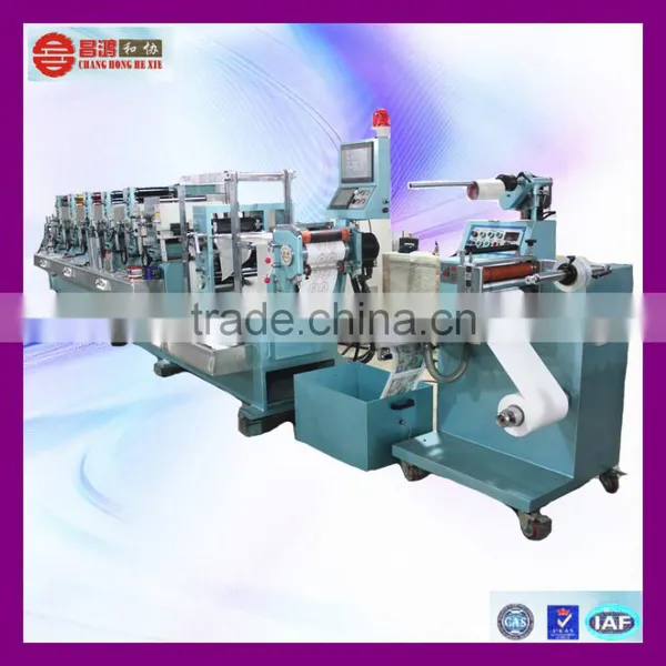 CH-300 Rotary Rubber Roller 5 Colours Label Printing Machine photo-6