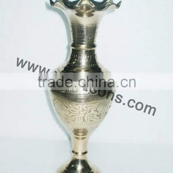 Beautiful New Style Silver Finish Home Decoration Metal Vase photo-3