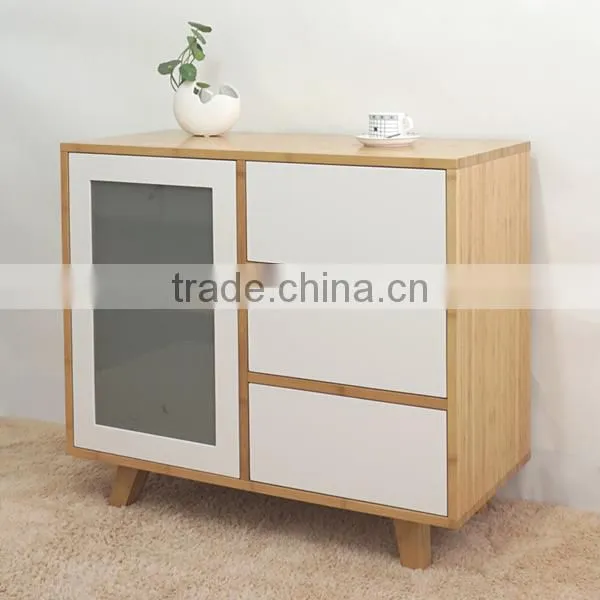 Practical Natural Bamboo Storage Cabinet for Kitchen Corner Design photo-4