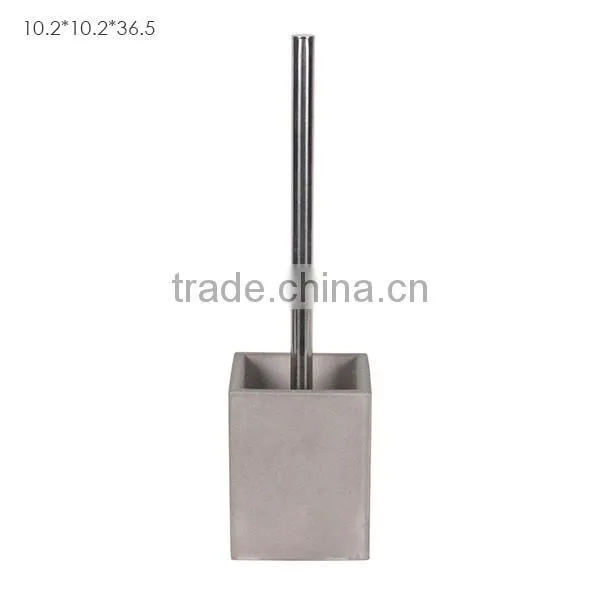 Highend Hotel Bathroom Deco Concrete Bath Accessory Set Soap Dispenser Toothbrush Holder photo-5