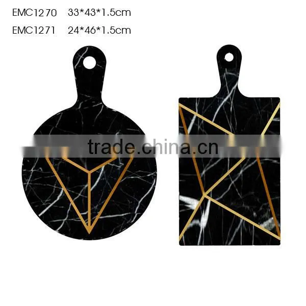 Pattern Decoration Cutting Board Set Fake Marble Chopping Board photo-2