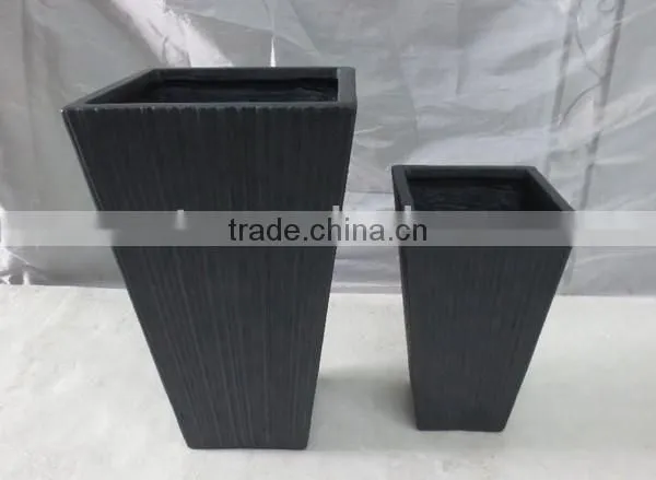 Garden Outdoor Fiberglass Clay Planter Pot photo-3