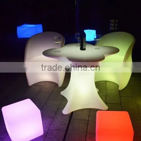 Hot! LED Color Change Plastic Small Cube Shape Table Light / Otobi Furniture in Bangladesh Price Furniture photo-4