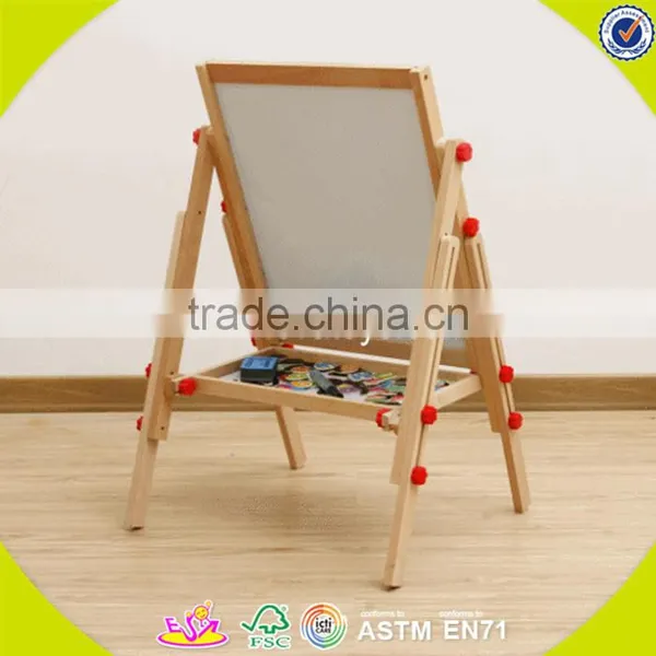 2017 Wholesale New Products Kids Wooden Blackboard Easel Best Sale Children Wooden Blackboard Easel W12B107 photo-4