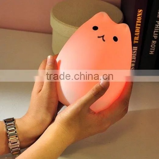 2015 New LED Children Night Light Silicone Night Lamp Rechargeable Lamp for Baby Bedroom photo-6