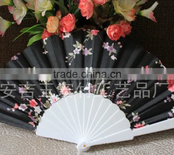 Promotional Plastic Hand Fan With Flower photo-3