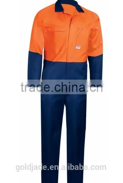 Customized Manufacture Fire Retardant Industrial Ultrasoft Workwear Uniform Reflective Tape Overalls photo-4