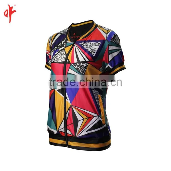 Comfortable Custom White and Black With Zipper Women's Cycling Jersey photo-3