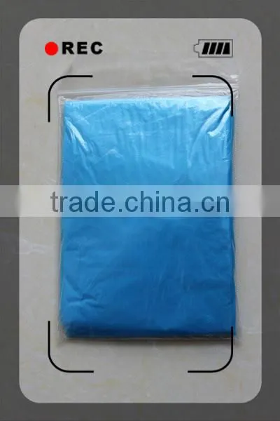 PE Disposable Blue Ponchos for Promotion photo-2