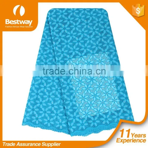 2016 Bestway New Embroidered Swiss Voile Lace Cotton Lace SL0402-3 photo-3