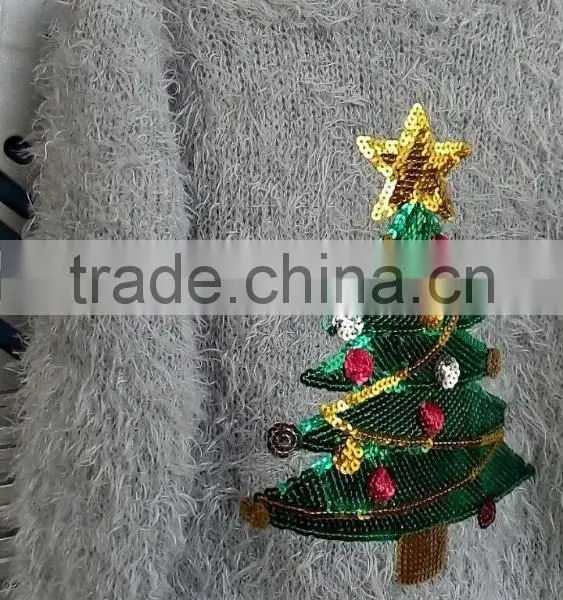 Kids Wholesale Eyelash Knit Christmas Sweater (KS0439) photo-5