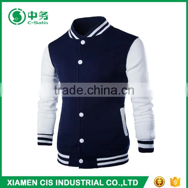 Hot Sale Custom Made Multi Color Stand Collar High School Unisex Varsity Jacket photo-4