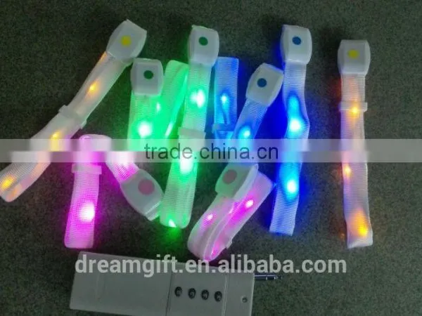 2015 Remote Control LED Fabric Wristband Specially for Big Party or Vocal Concert photo-3