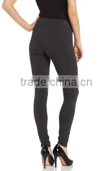 Hot Sales Breathable Spandex Fabric Full-length Pull-on Leggings With Wide Elastic Waistband photo-2