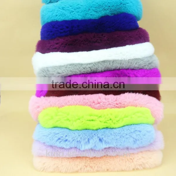 100% Real Dye Rex Rabbit Skin / Rex Rabbit Fur Skin Pelt For Clothes Tp14 photo-4