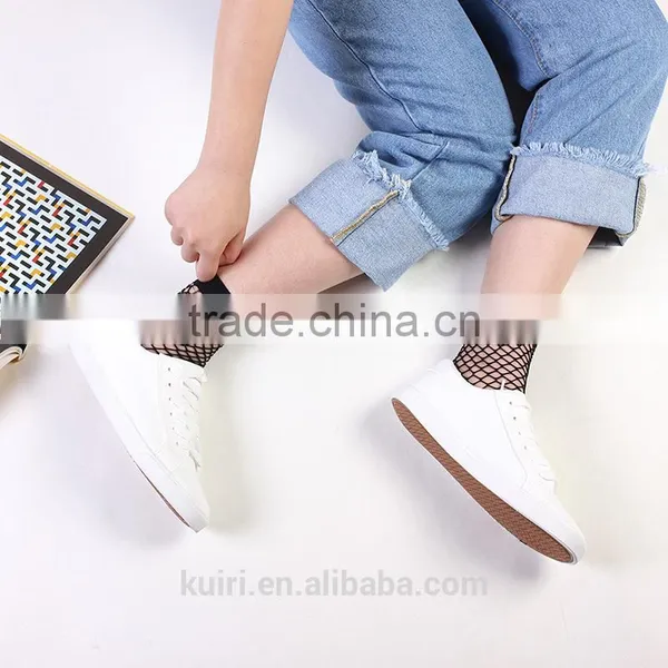 WS-26 Fishnet Short Socks Women Summer Invisible Black Nylon Mesh Socks Female Solid Color Transparent Woman Socks photo-3