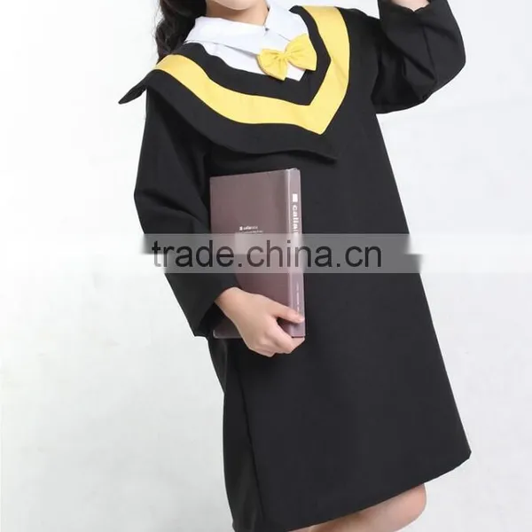 Custom Kids Preschool Graduation Gowns / Nice Boys Wearing Girls School Uniform for Kindergarten photo-5