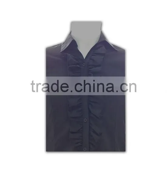 ISO 9001 Audit Factory Tailored Fashionable Ladies Formal Dress Shirt photo-5