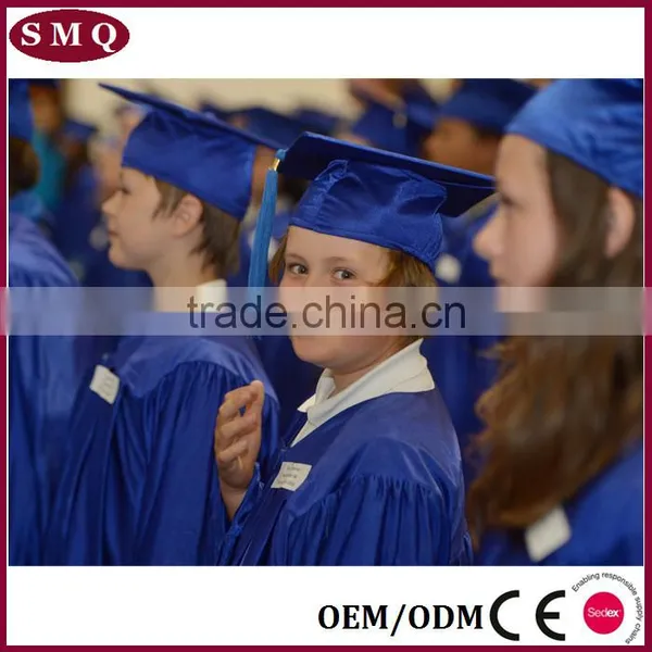 Shiny Robe Kindergarten Children Graduation Cap and Gown photo-5
