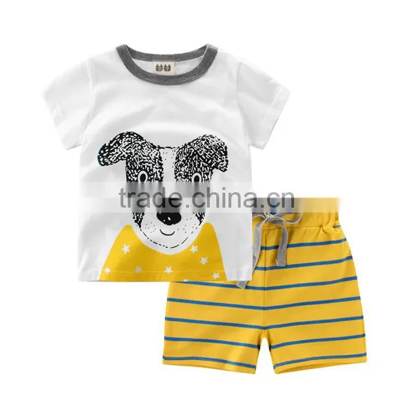 Wholesale Summer Kids Sets Wolf Printing Baby Boy Sets Clothes photo-6