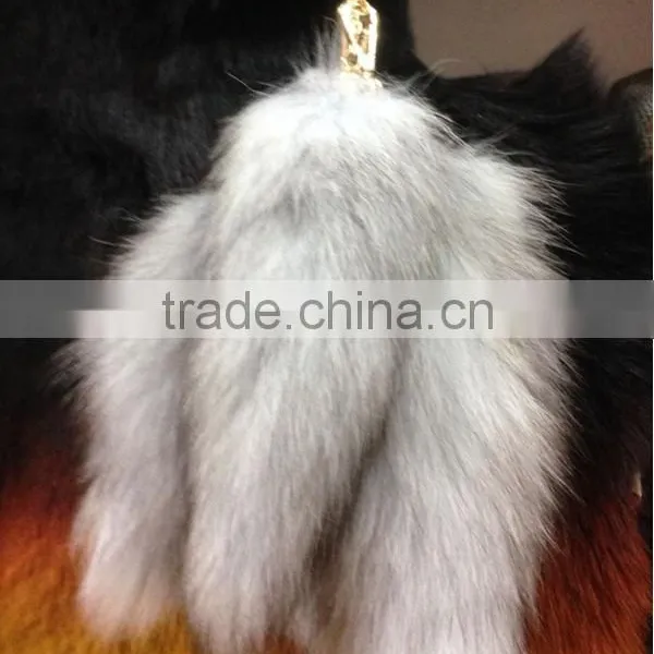 Key Chain Fur Factory Direct MIni Fox Tail Female Dance Custom photo-3