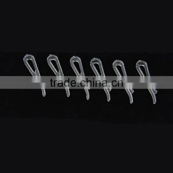 4.0*0.9*0.35cm Cheap U-shape Garment Accessory Transparent Plastic Clips for Packing photo-2