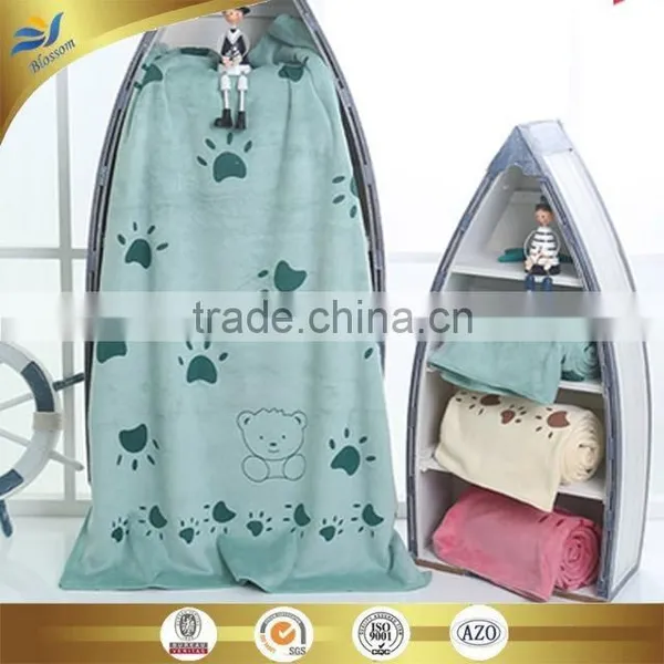 Cheap Microfiber Reactive Printed Face Towel for Adults Cartoon Cat Paw Prints Design Brush Face Towel China Supplier 35*75 cm photo-3