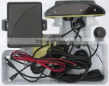 CAR Assistant Parking Sensor With Original Flat 4 Sensors and LED Monitor Parking System photo-2