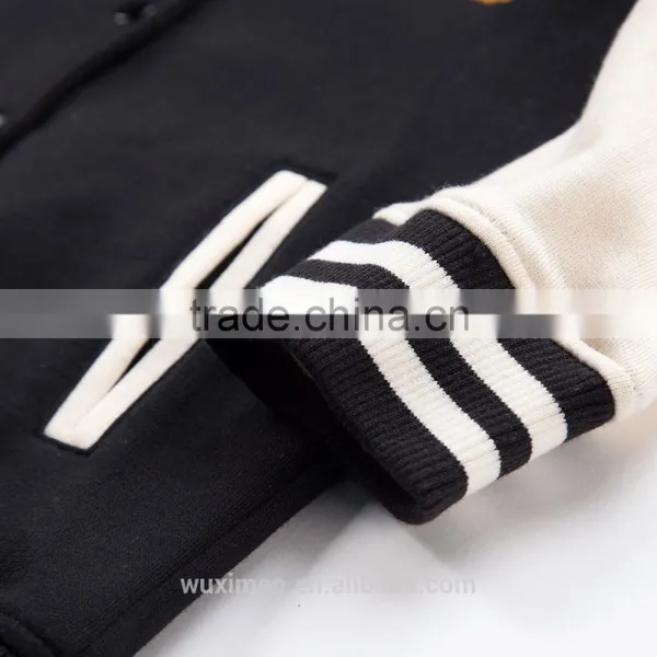 Women's Slim Fit Baseball Varsity Bomber Jacket Coat Outwear photo-5