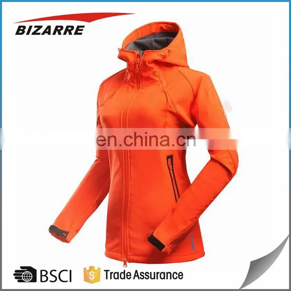 OEM Service Polyester Waterproof Outdoor Softshell Jackets For Lady photo-2