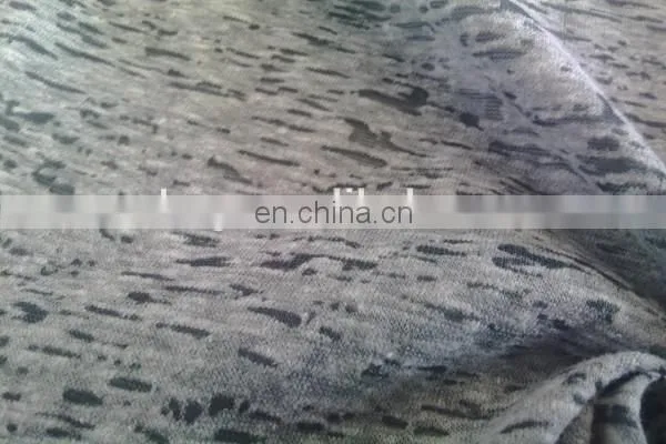 Winfar Knitting Textile Plain Dyed Polyester Cotton Blend Burnout Fabric photo-3