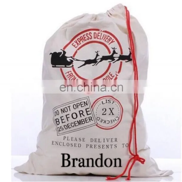 Wholesale Canvas Gift Bag Santa Sacks photo-3