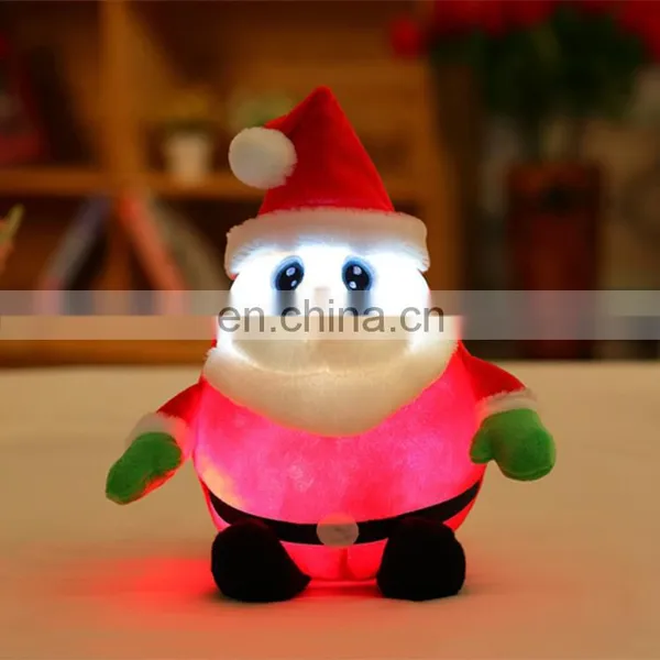 Cute Plush Toy Christmas Musical Santa With Light photo-4