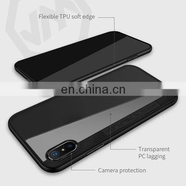 Phantom Series Transparent PC Back Cover Case for IPhone X - White photo-6