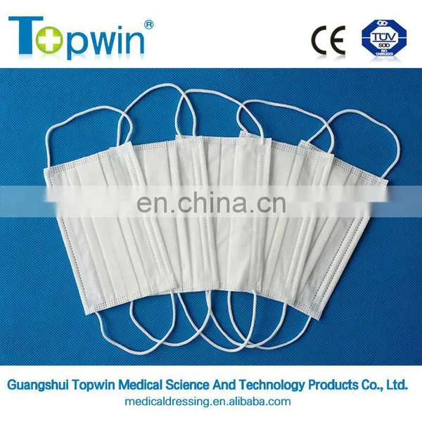 Disposable Blue Round Ear Loop 3ply Nonwoven N95 Face Mask photo-3